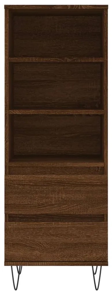 vidaXL Ντουλάπι Καφέ Δρυς 40x36x110 εκ. από Επεξεργασμένο Ξύλο