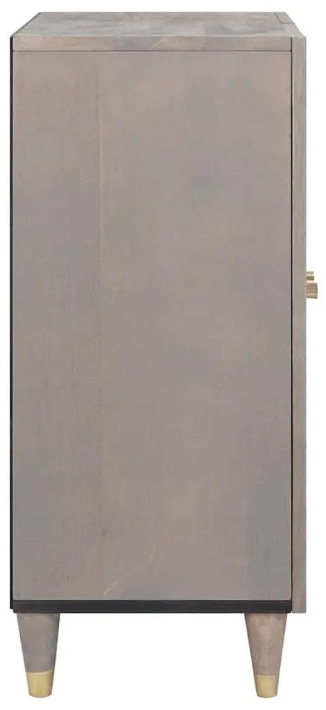 vidaXL Πλαϊνό γραφείο Γκρι και Χρυσό 60 x 33.5 x 75 εκ.