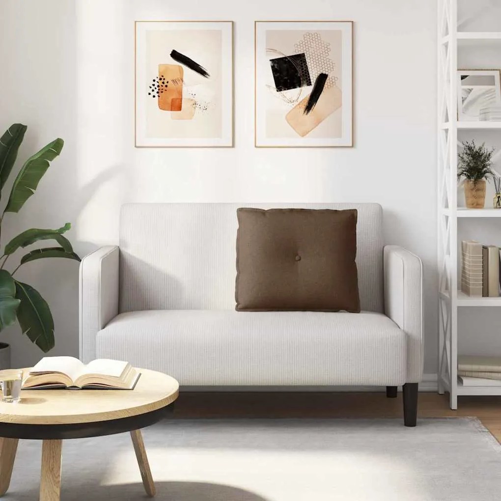 vidaXL Μαξιλάρι Πλάτης Καφέ 60 x 19 x 50 εκ ύφασμα