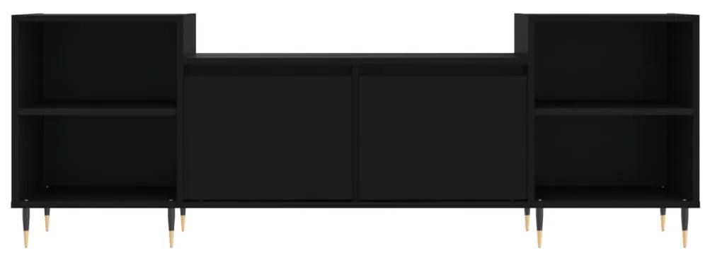vidaXL Έπιπλο Τηλεόρασης Μαύρο 160x35x55 εκ. από Επεξεργασμένο Ξύλο