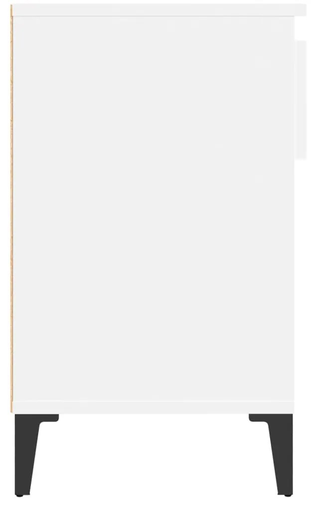 Παπουτσοθήκη Λευκή 102x36x60 εκ. από Επεξεργασμένο Ξύλο - Λευκό