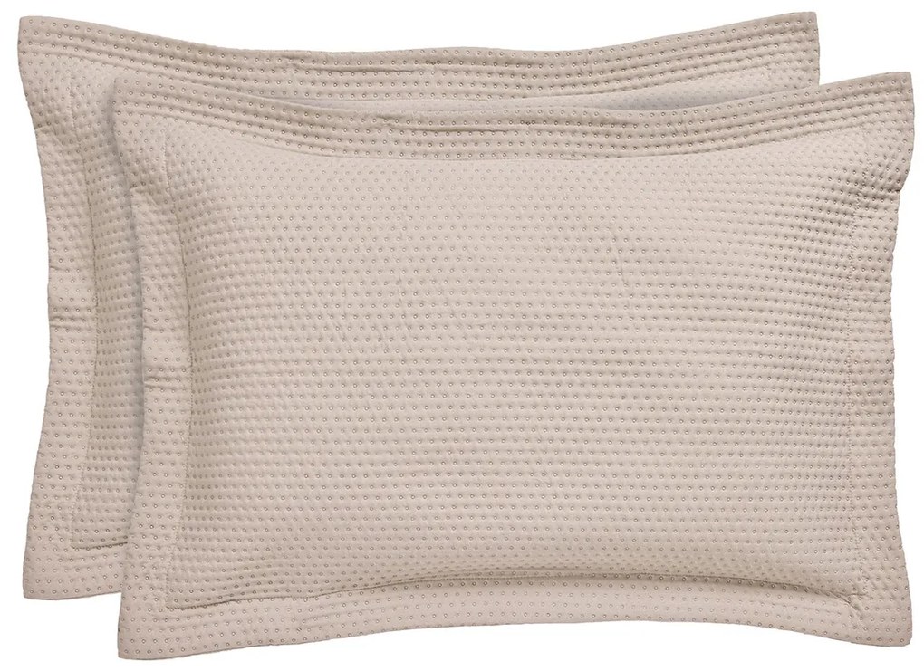 Ζεύγος Μαξιλαροθήκες Καπιτονέ (50x70) Das Home 9634 Taupe