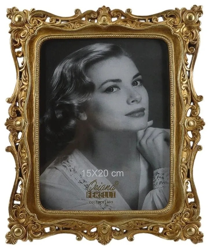 Κορνίζα XL24065168 15x20cm Gold Oriana Ferelli Πολυρεσίνη