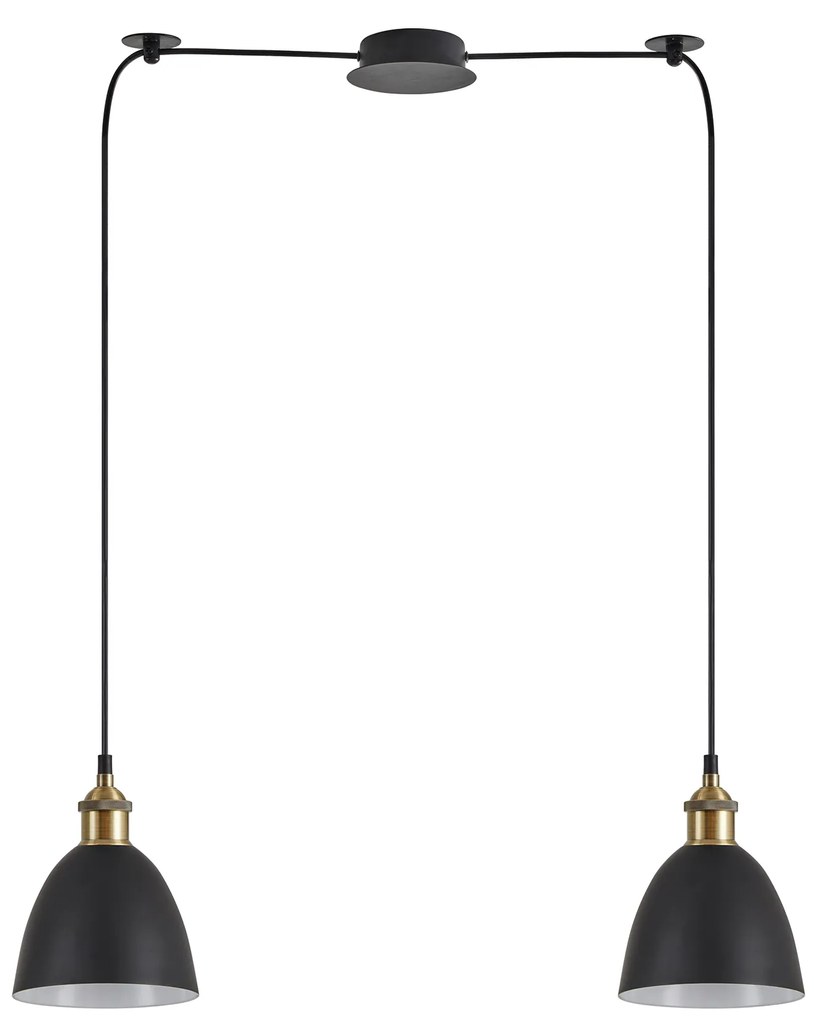 SE21-BR-10-BL2-MS2 MAGNUM BRONZE Black Metal Shade Pendant+ HOMELIGHTING 77-8770