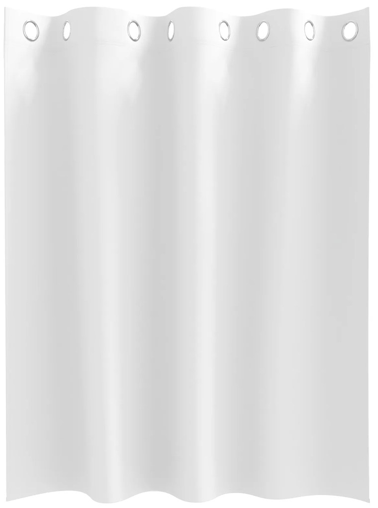 vidaXL Κουρτίνες 2 pcs Καθαρό Λευκό 140 x 140 cm Πολυεστέρας