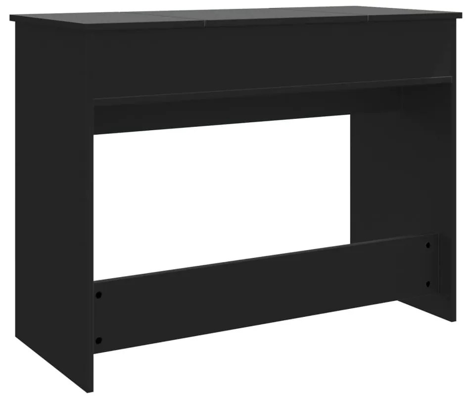 vidaXL Μπουντουάρ με Καθρέφτη Μαύρο 100x45x76 εκ.