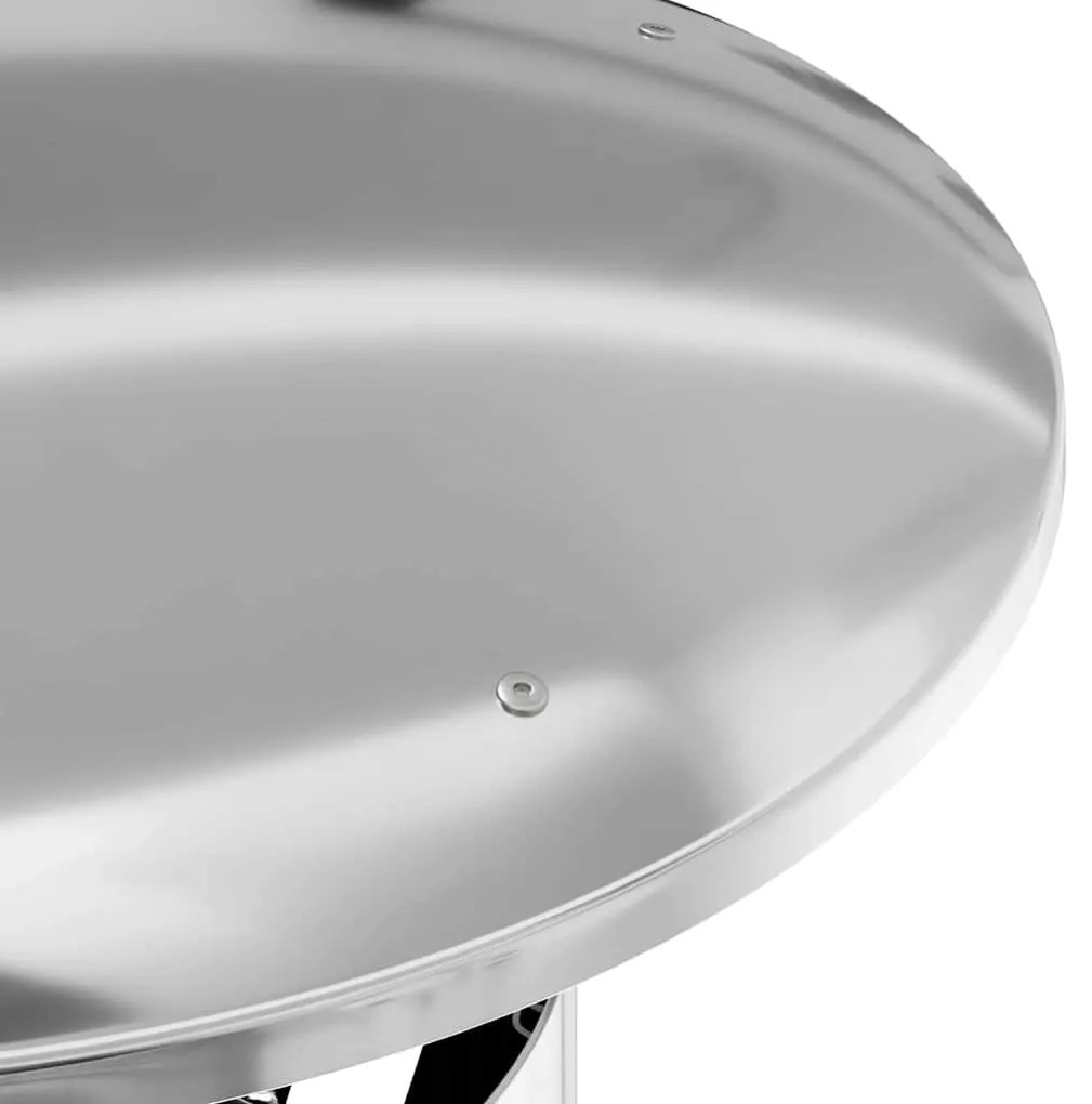 vidaXL Κάλυμμα Βροχής Καμινάδας Ασημί 35 x 35 x 20 εκ