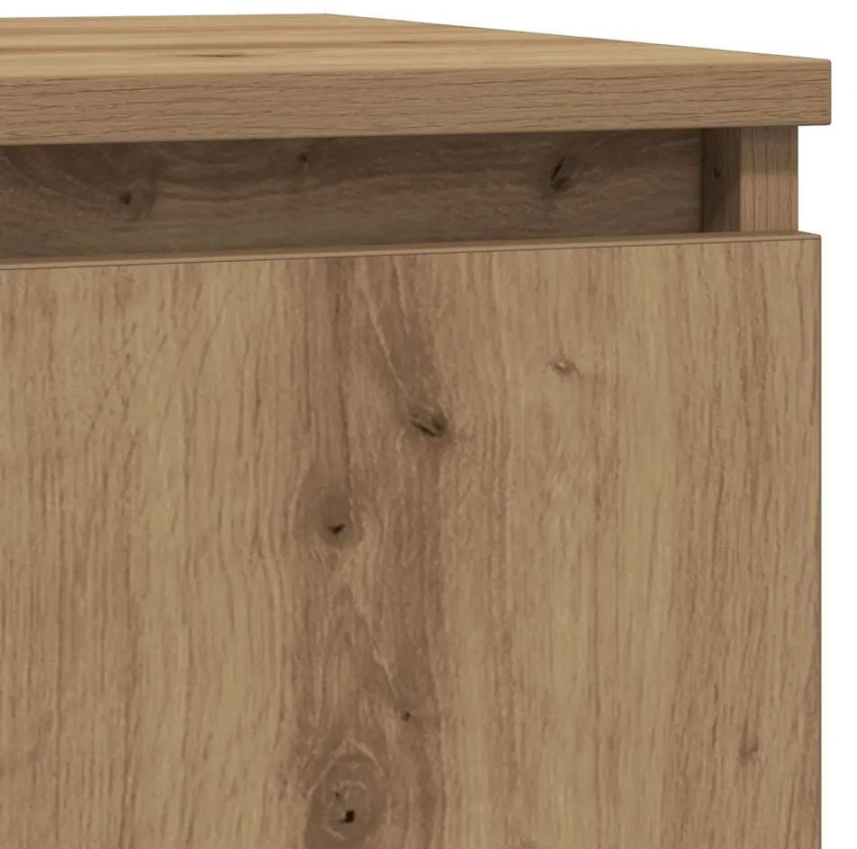 Συρταριέρα με Συρτάρια Τεχνίτης Δρυς 71x35x65 εκ. Επεξ. Ξύλο - Καφέ