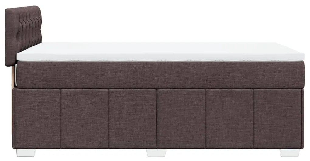 ΚΡΕΒΑΤΙ BOXSPRING ΜΕ ΣΤΡΩΜΑ ΣΚΟΥΡΟ ΚΑΦΕ 90X190 ΕΚ. ΥΦΑΣΜΑΤΙΝΟ 3286933