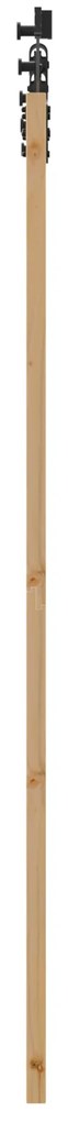 vidaXL Συρόμενη Πόρτα με Σετ Εξαρτημάτων 'ORKDAL'Solid Wood Pine