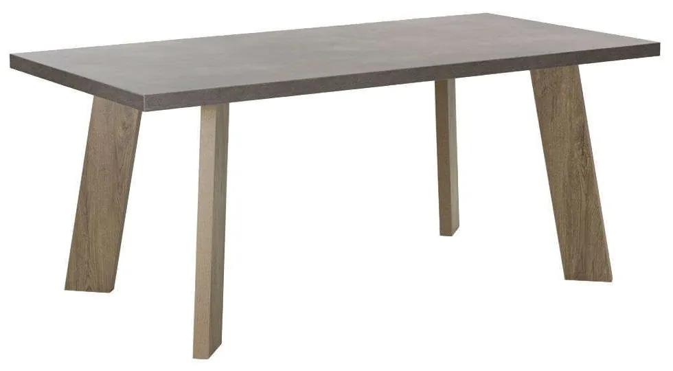 Τραπέζι Bondi 02-0365 180x90xH75cm Cement- Dark Sonoma Μελαμίνη
