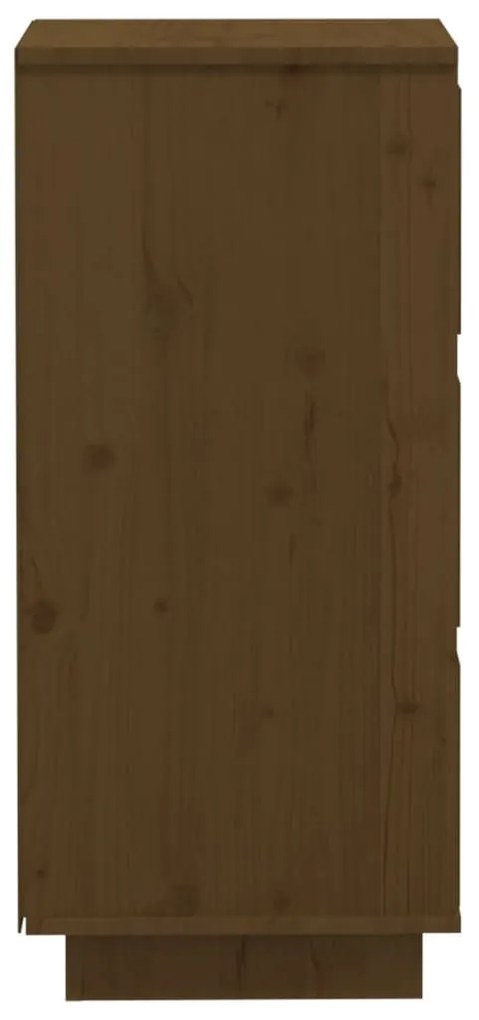 vidaXL Συρταριέρα Καφέ Μελί 32 x 34 x 75 εκ. από Μασίφ Ξύλο Πεύκου