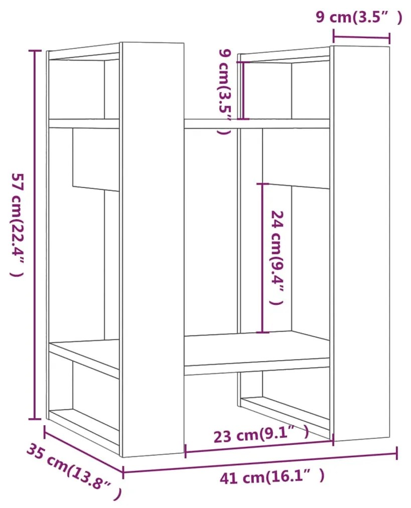 ΒΙΒΛΙΟΘΗΚΗ/ΔΙΑΧΩΡΙΣΤΙΚΟ ΧΩΡΟΥ ΜΕΛΙ 41X35X57 ΕΚ. ΜΑΣΙΦ ΠΕΥΚΟ 813857