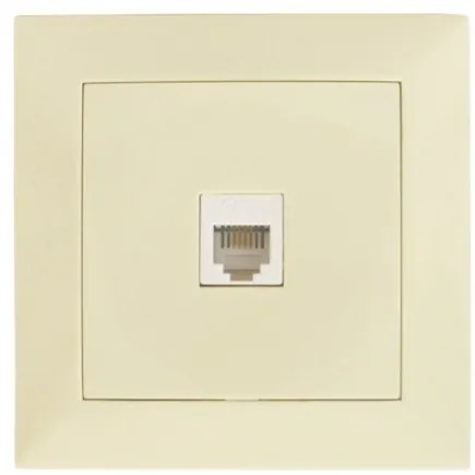 Πρίζα Τηλεφώνου Πλήρης RJ11 Lumen-15-0182-Μπεζ 15-0182
