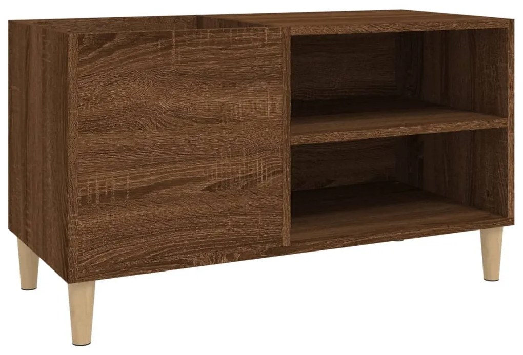 vidaXL Δισκοθήκη Καφέ Δρυς 84,5x38x48 εκ. από Επεξεργασμένο Ξύλο