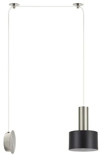 Κρεμαστό Φωτιστικό Οροφής 1xE27 Νίκελ Ματ Adept Tube 77-8801 Homelighting-77-8801-Νίκελ Ματ 77-8801