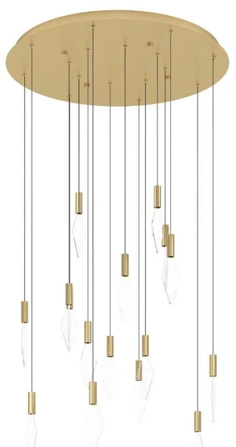 Φωτιστικό Οροφής Mirador 390361 78x220cm Led 3000K Gold Eglo