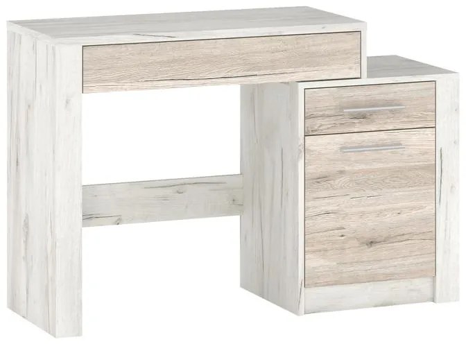 Τουαλέτα-καθρέπτης Neruda λευκό antique-oak 114,5x39,5x76εκ 114.5x39.5x76 εκ.