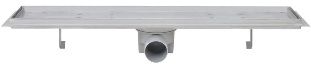 vidaXL Σιφόνια Ντουζιέρας Γραμμικά 2 τεμ. 630x140 χιλ. Ανοξείδ. Ατσάλι