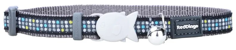 Κολλάρο Σκύλου Red Dingo STYLE MODERN ON COOL GREY 15 mm x 24-36 cm