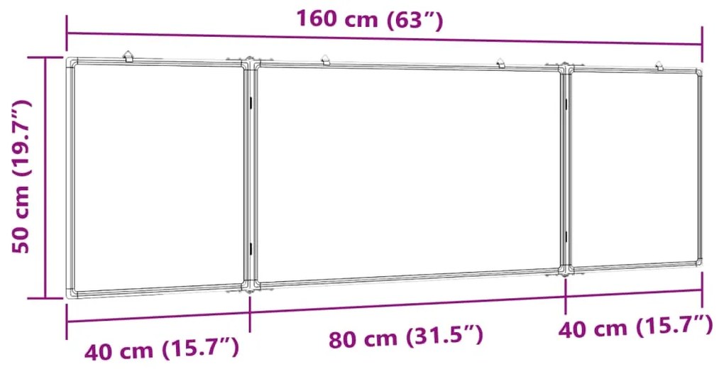 ΠΙΝΑΚΑΣ ΜΑΡΚΑΔΟΡΟΥ ΜΑΓΝΗΤΙΚΟΣ ΠΤΥΣΣΟΜ. 160X50X1,7ΕΚ. ΑΛΟΥΜΙΝΙΟΥ 4005366