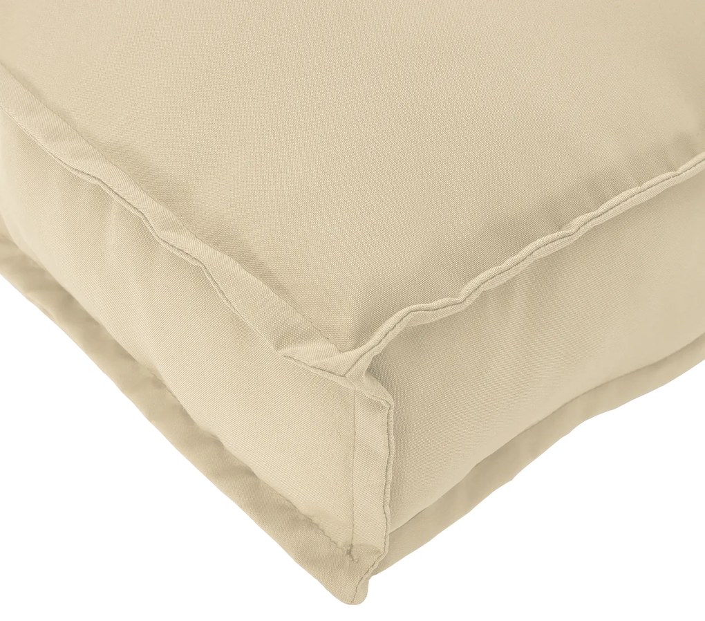 vidaXL Μαξιλάρια Παλέτας για Πάγκο 2 τεμ Μπεζ 150x40x8 εκ Υφάσματος Oxford