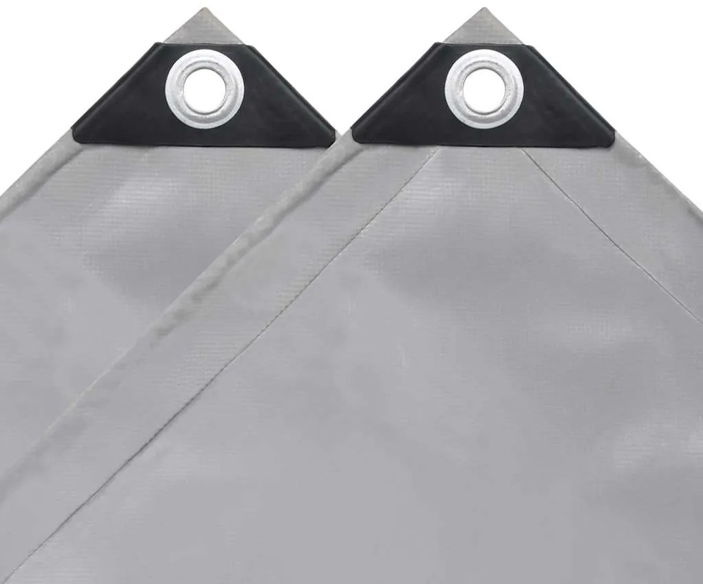 vidaXL Μουσαμάς Γκρι 1,5 x 6 μ. 650 γρ./μ.²