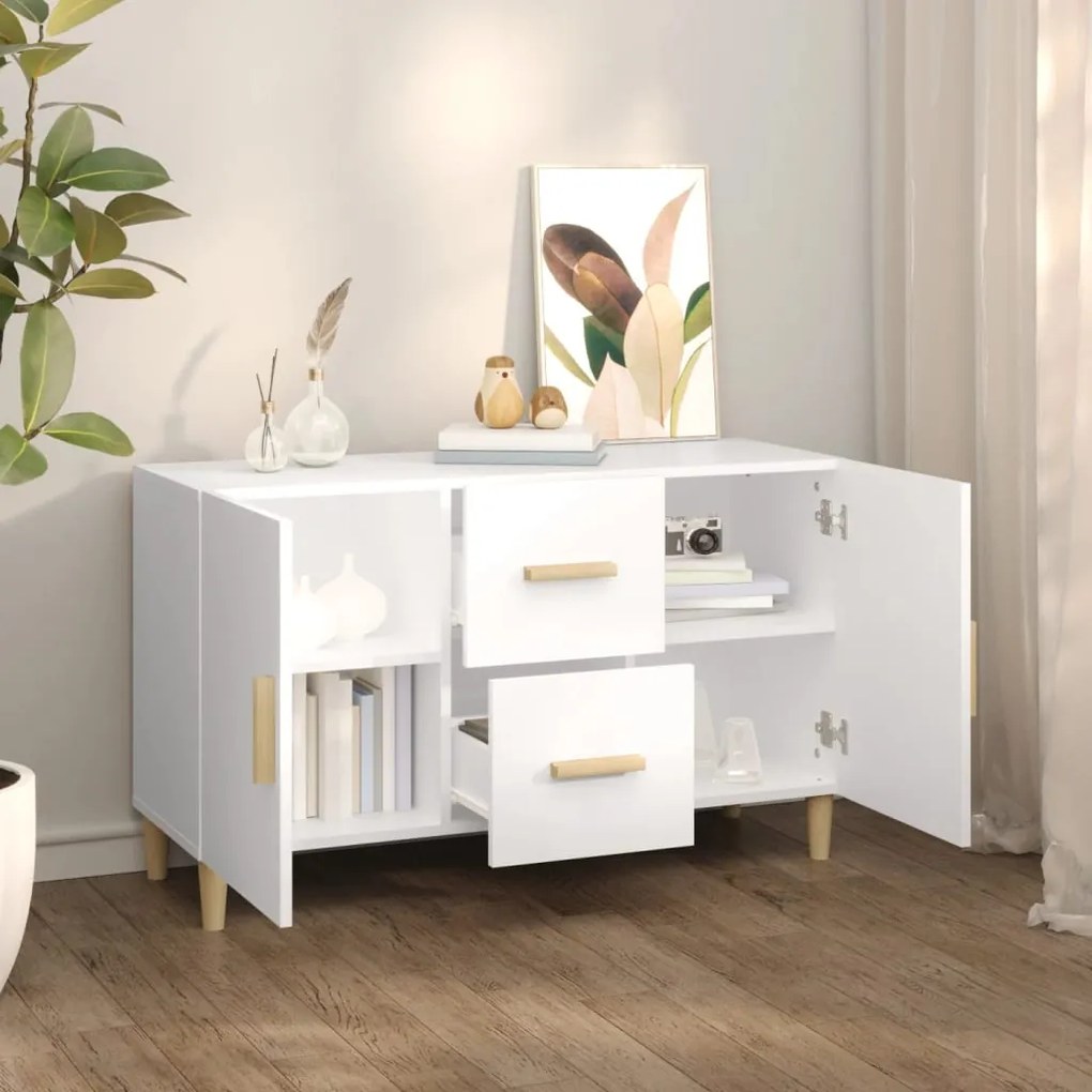 vidaXL Ντουλάπι Λευκό 100 x 36 x60 εκ. Επεξεργασμένο Ξύλο