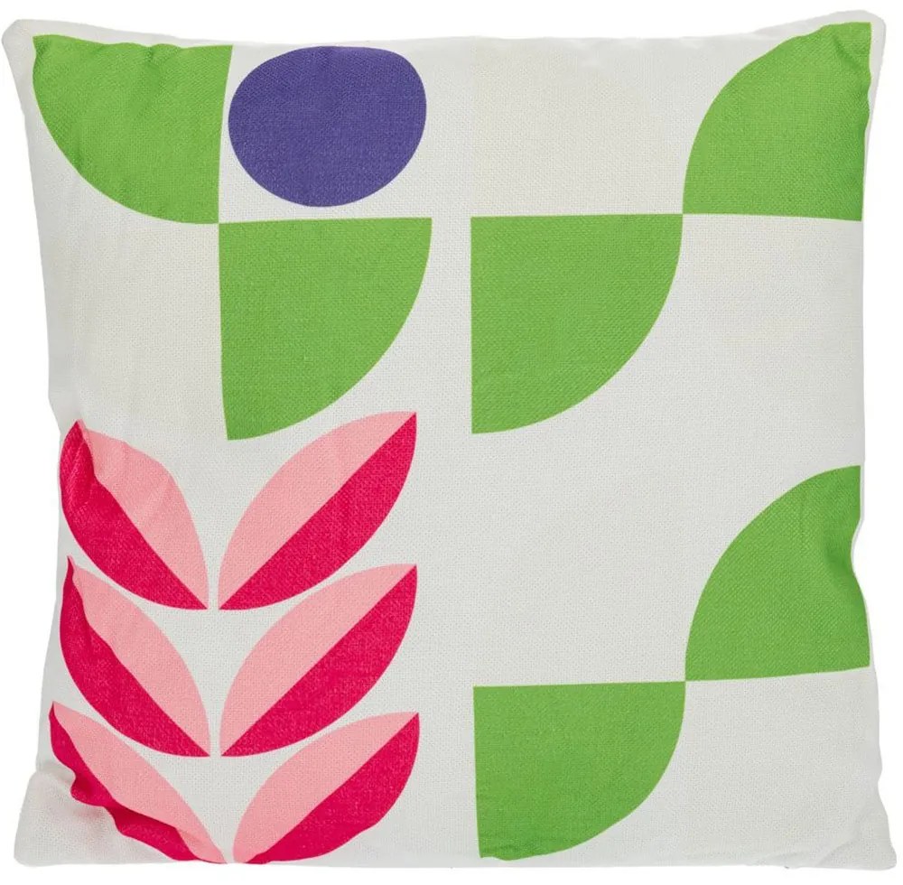 Διακοσμητικό Μαξιλάρι (Με Γέμιση) Χρωματιστά Σχέδια 90212 Multi 43X43 Ύφασμα