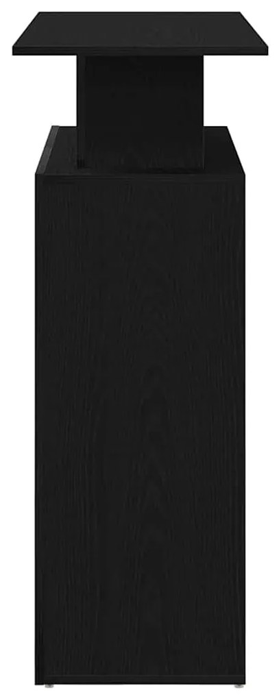 vidaXL Γραφείο υποδοχής Μαύρο 100x40x104 cm Κατασκευασμένο ξύλο