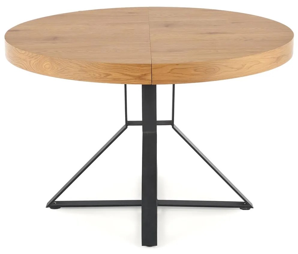 MERCY extension table, color: top - golden oak, legs - black DIOMMI V-CH-MERCY-ST