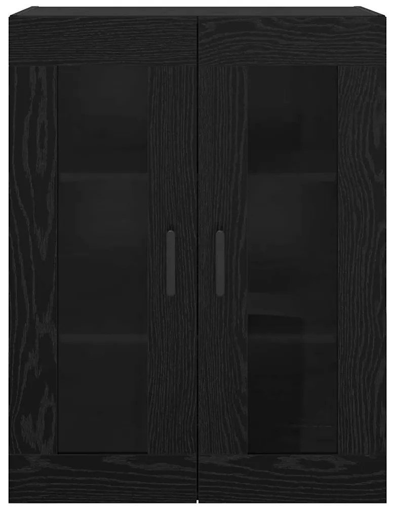 vidaXL Ντουλάπια Τοίχου 2 pcs Μαύρη δρυς 69.5 x 34 x 90 εκ.