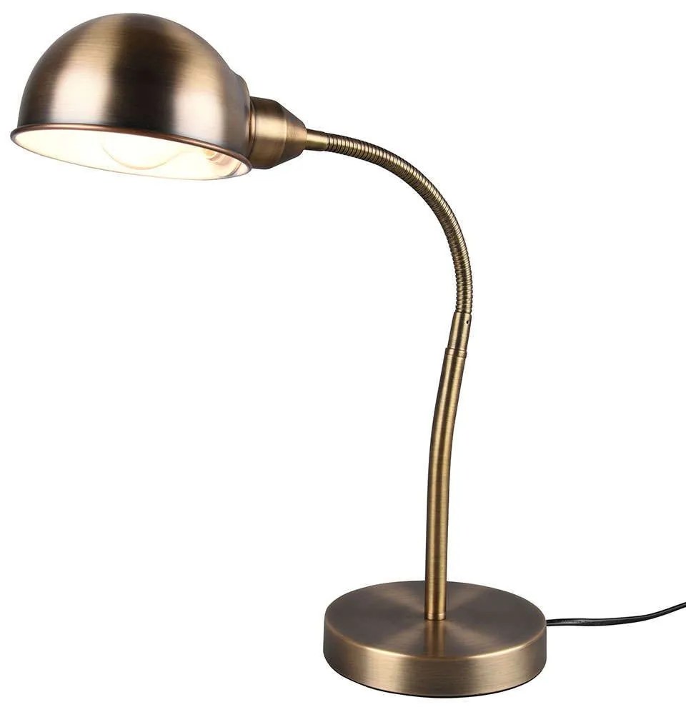 Φωτιστικό Επιτραπέζιο Perry 504900104 16x46cm 1xE27 10W Brass Trio Lighting