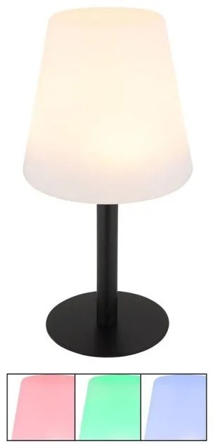 Ηλιακό Επιτραπέζιο Φωτιστικό 8xLED RGBW 0,1W Μαύρο ΙΡ44 30cm 33894 Globo Lighting-33894-Μαύρο 33894