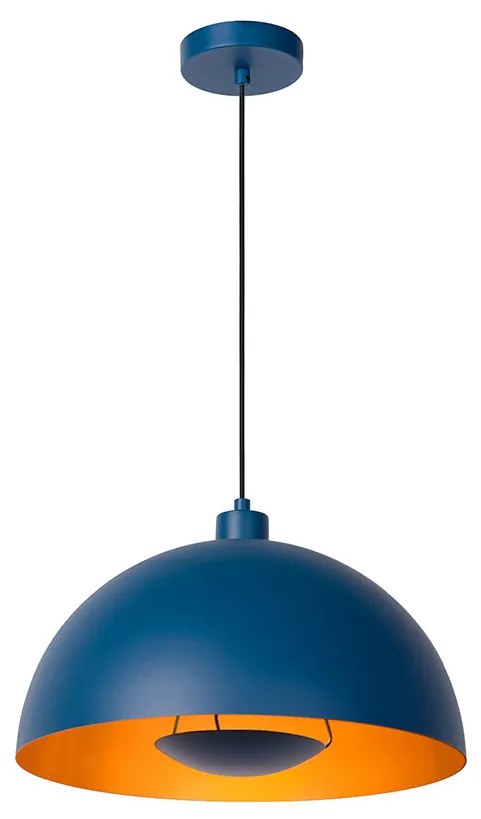 Φωτιστικό Κρεμαστό Lucide 45496-01-35 SIEMON Μπλε (Blue)|Χρυσό Χρώμα (Gold Coloured)