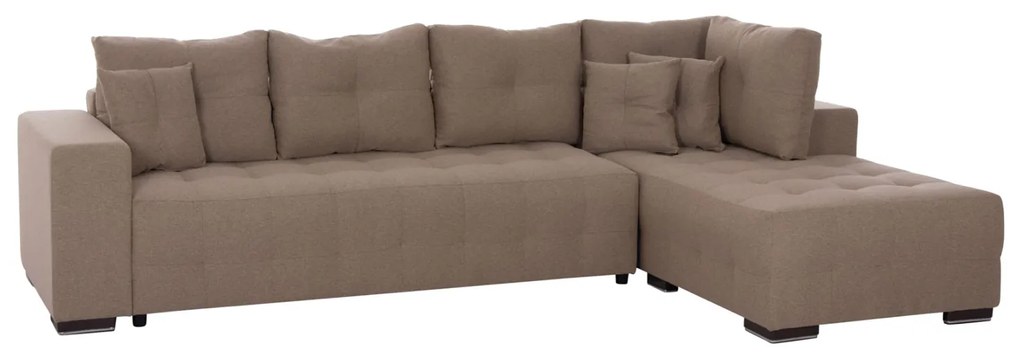 ΓΩΝΙΑΚΟΣ ΚΑΝΑΠΕΣ-ΚΡΕΒΑΤΙ ΜΕ ΑΠΟΘ.ΧΩΡΟ TRENDSTON HM3302.03R ΜΠΕΖ ΥΦΑΣΜΑ 298x177x95Υεκ