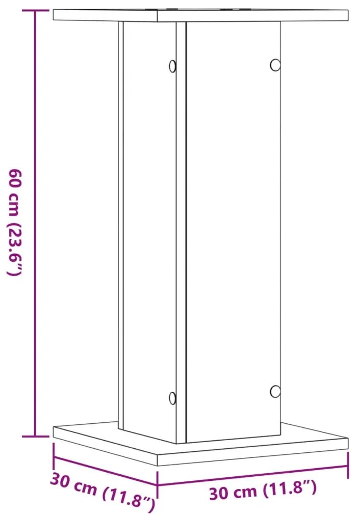 ΒΑΣΕΙΣ ΗΧΕΙΩΝ 2 ΤΕΜ. ΚΑΦΕ ΔΡΥΣ 30X30X60 ΕΚ. ΕΠΕΞΕΡΓΑΣΜΕΝΟ ΞΥΛΟ 852660