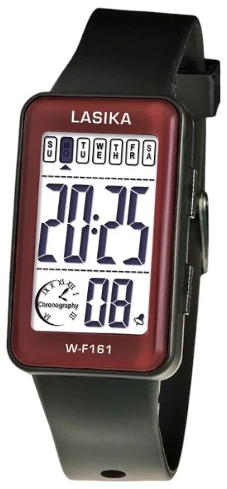 Ψηφιακό ρολόι χειρός - LS161 - Lasika - 817391 - Black/Red-817391_br