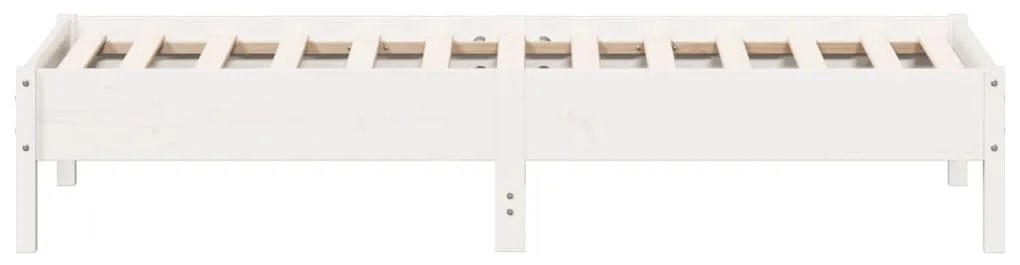 vidaXL Σκελετός Κρεβ. Χωρίς Στρώμα Λευκό 90x190 εκ Μασίφ Πεύκο
