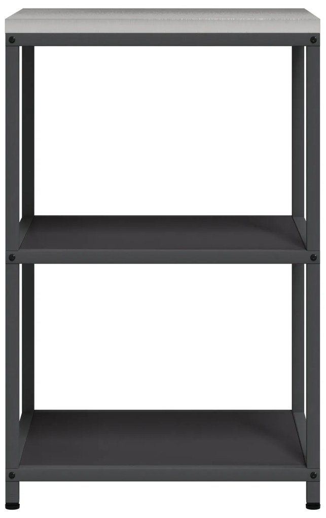vidaXL Ράφι Αποθήκευσης Κουζίνας με ράφι Μαύρο 60 x 50 x 92 εκ. Ατσάλι