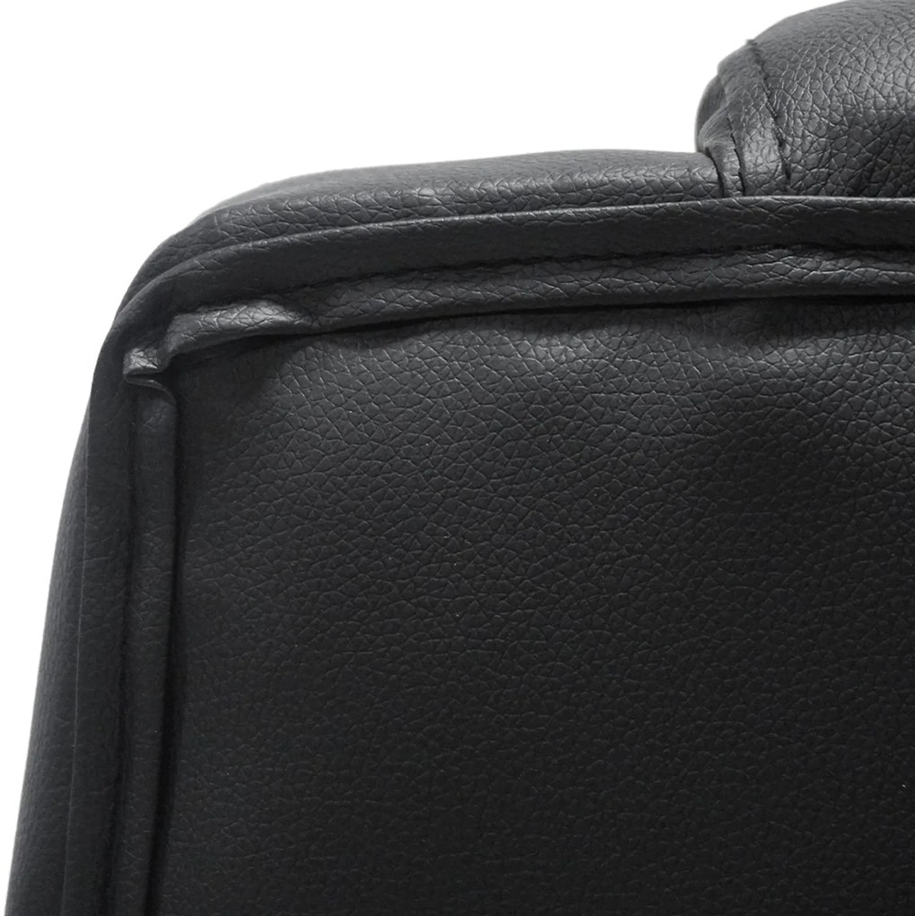 ΚΑΡΕΚΛΑ ΓΡΑΦΕΙΟΥ CANAN HM1201 ΜΑΥΡO PVC-ΜΑΥΡΟ NYLON-ΒΑΣΗ ΧΡΩΜΙΟΥ 69x48x98Υεκ. (1 Τεμμάχια)