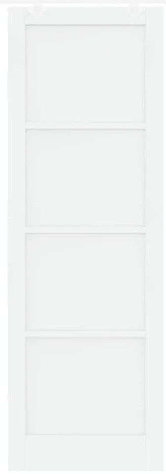vidaXL Συρόμενη Πόρτα Χειροκίνητος Λευκό 78 x 232 cm