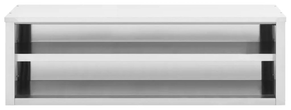 vidaXL Ερμάριο Τοίχου 150 x 40 x 50 εκ. Ανοξείδωτο Ατσάλι