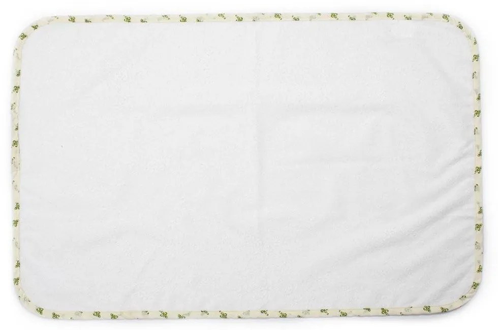 Σελτεδάκι Αδιάβροχο 62 50X80 White-Green DimCol 50x80cm 100% Βαμβάκι