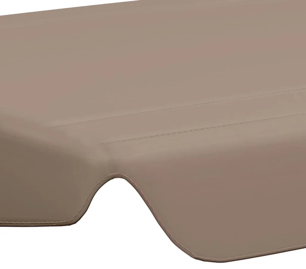 vidaXL Πανί Ανταλλακτικό για Κούνια Κήπου Taupe 150/130 x 70/105 εκ.