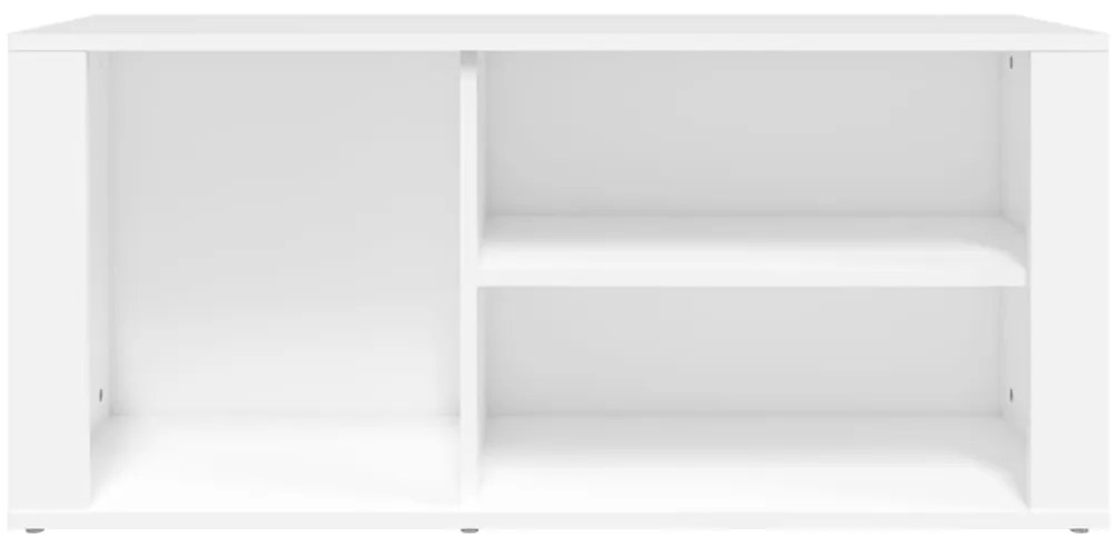 vidaXL Παπουτσοθήκη Λευκή 100 x 35 x 45 εκ. από Επεξεργασμένο Ξύλο