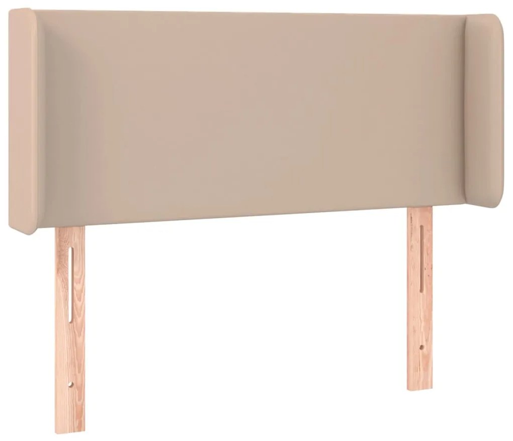vidaXL Κεφαλάρι με Πτερύγια Καπουτσίνο 93x16x78/88 εκ. Συνθετικό Δέρμα