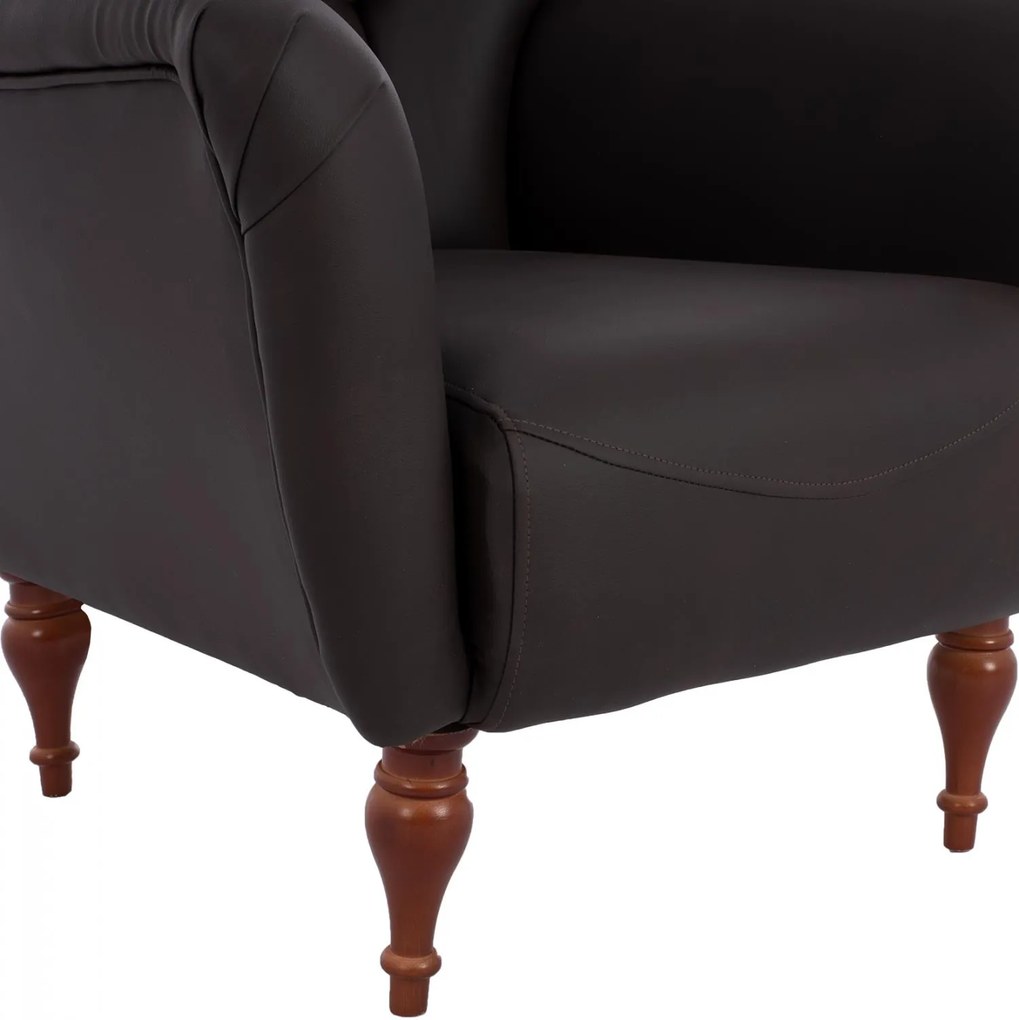 ΠΟΛΥΘΡΟΝΑ ΜΠΕΡΖΕΡΑ Τ. CHESTERFIELD ΣΕ ΧΡΩΜΑ ΚΑΦΕ  87x88x100 εκ. 87x88x100 εκ.
