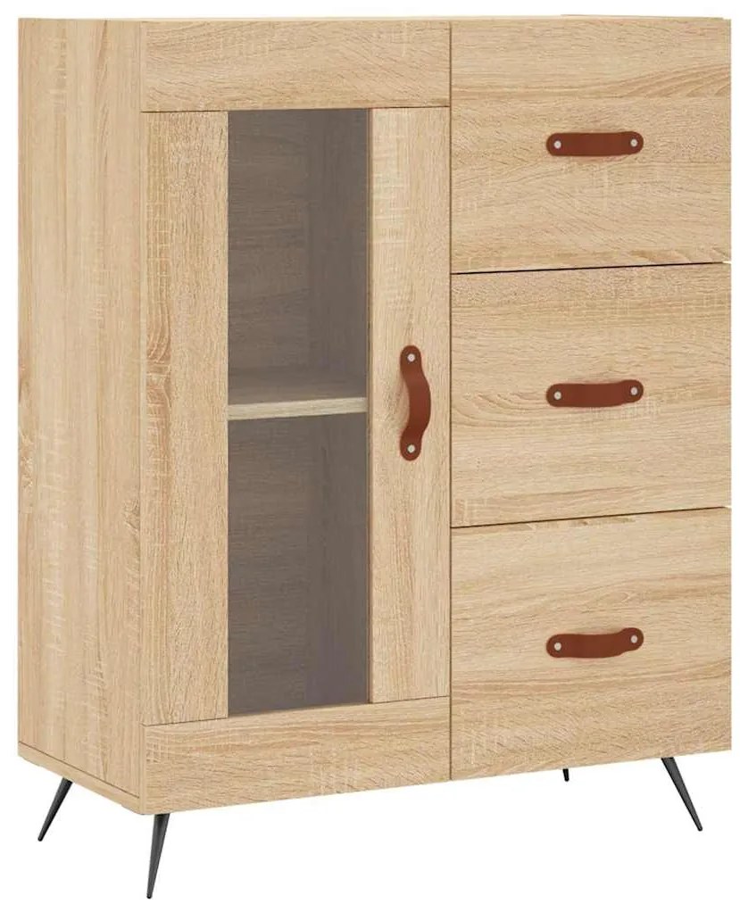 vidaXL Ντουλάπι Sonoma Δρυς 69,5 x 34 x 90 εκ. από Επεξεργασμένο Ξύλο