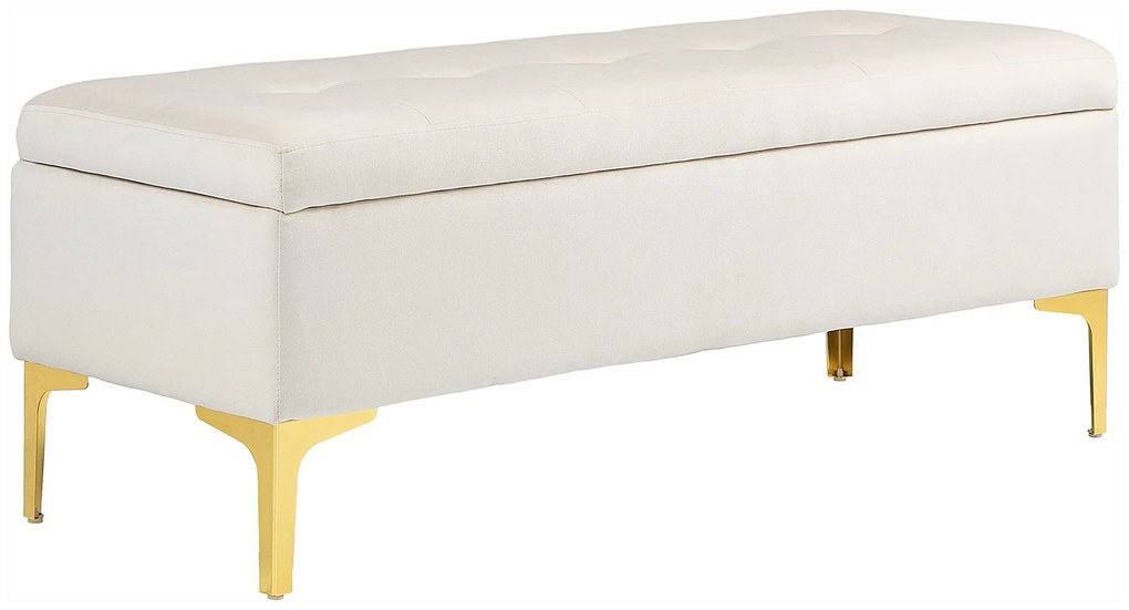 HOMCOM Πάγκος με Αποθηκευτικό Χώρο, Φορτίο έως 120kg, 120x44x44,5cm, Μπεζ